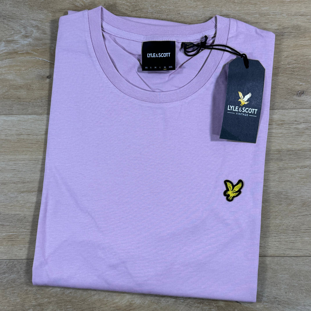 Lyle & Scott Cotton Crewneck T-Shirt in Pink Light
