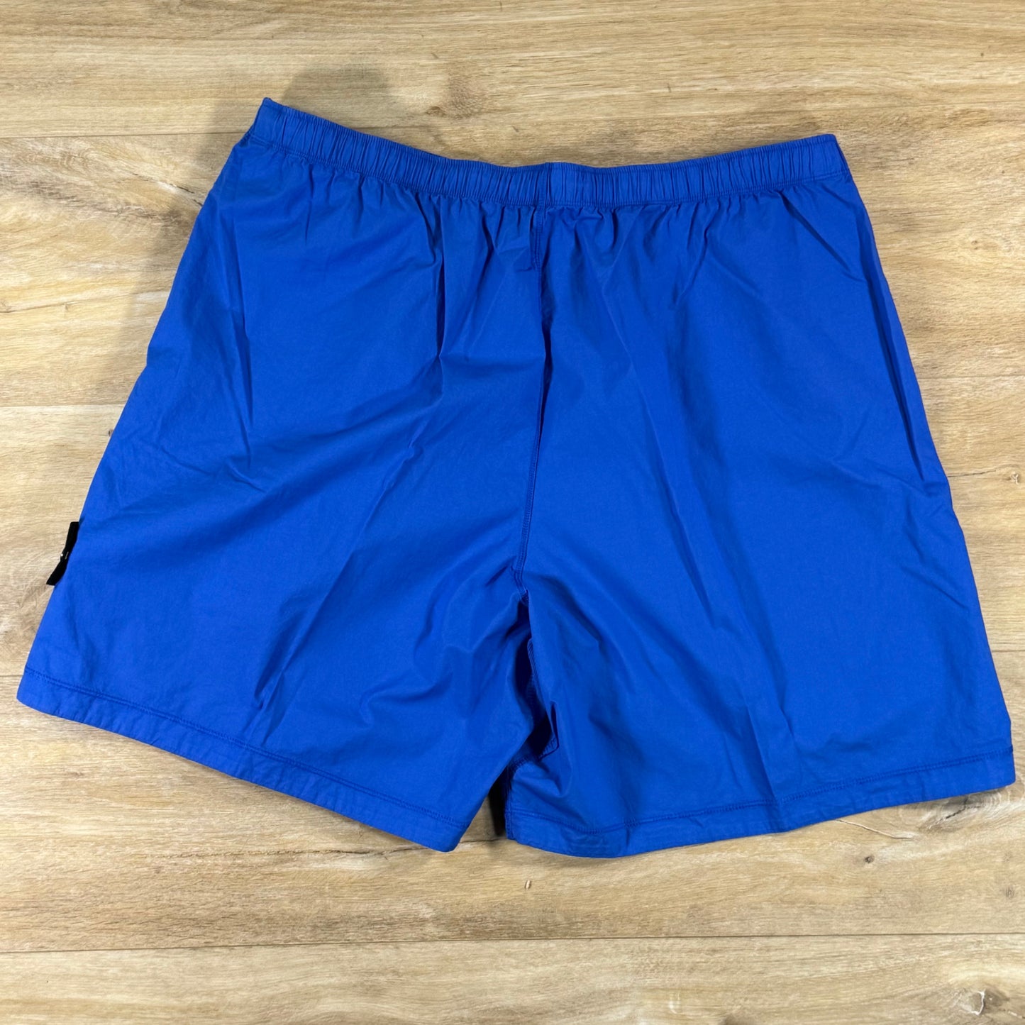 Stone Island Stretch Cotton Tela 'Paracadute' Wide-Leg Shorts in Bright Blue