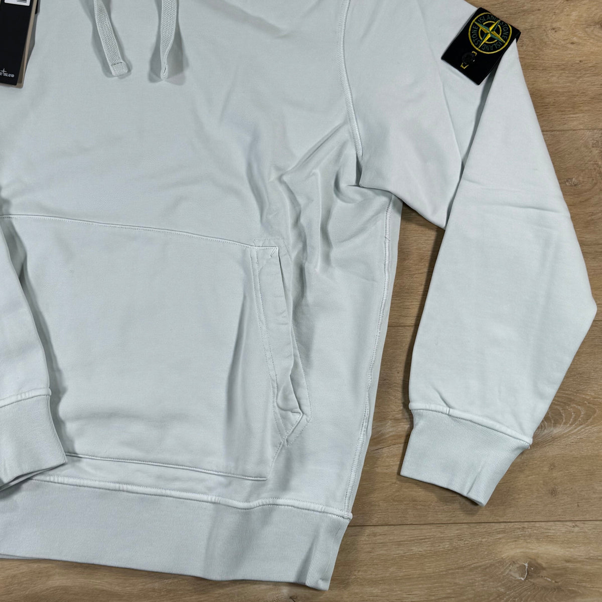 Stone Island Pullover Fleece Hoodie in Sky Blue