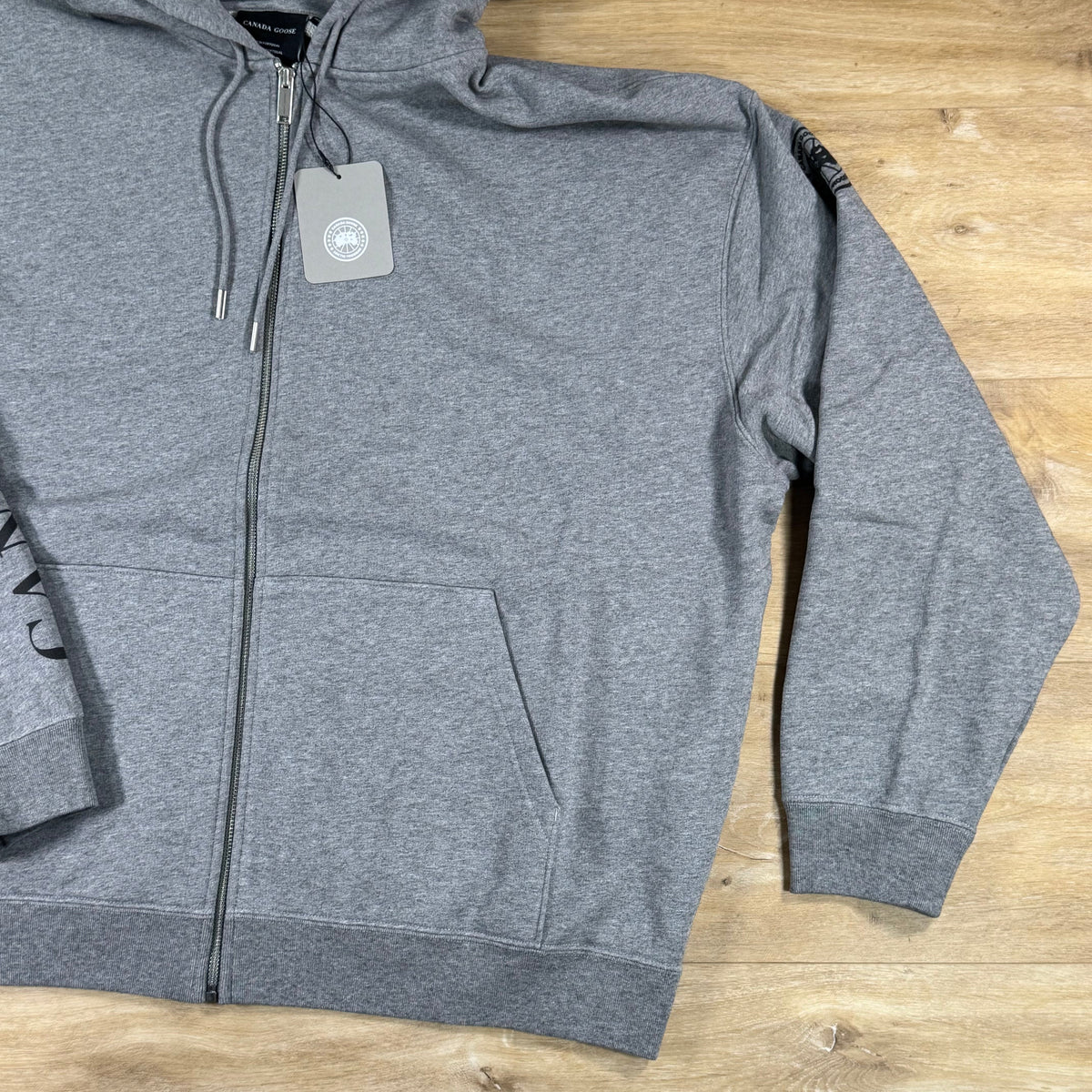 Canada Goose Rove Full-Zip Graphic Hoodie in Stone Heather