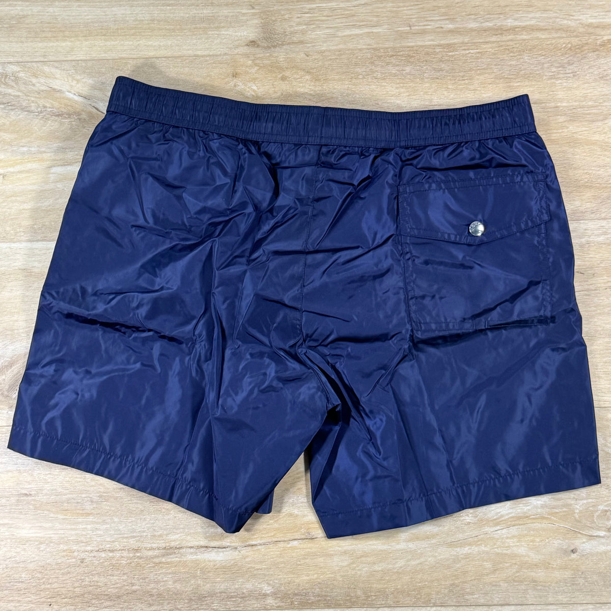 Moncler Logo Swim Shorts in Navy