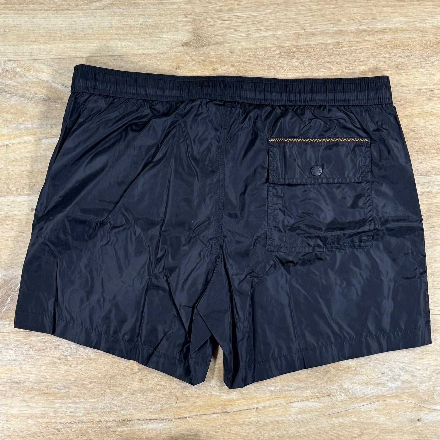 Moncler Logo Swim Shorts in Black