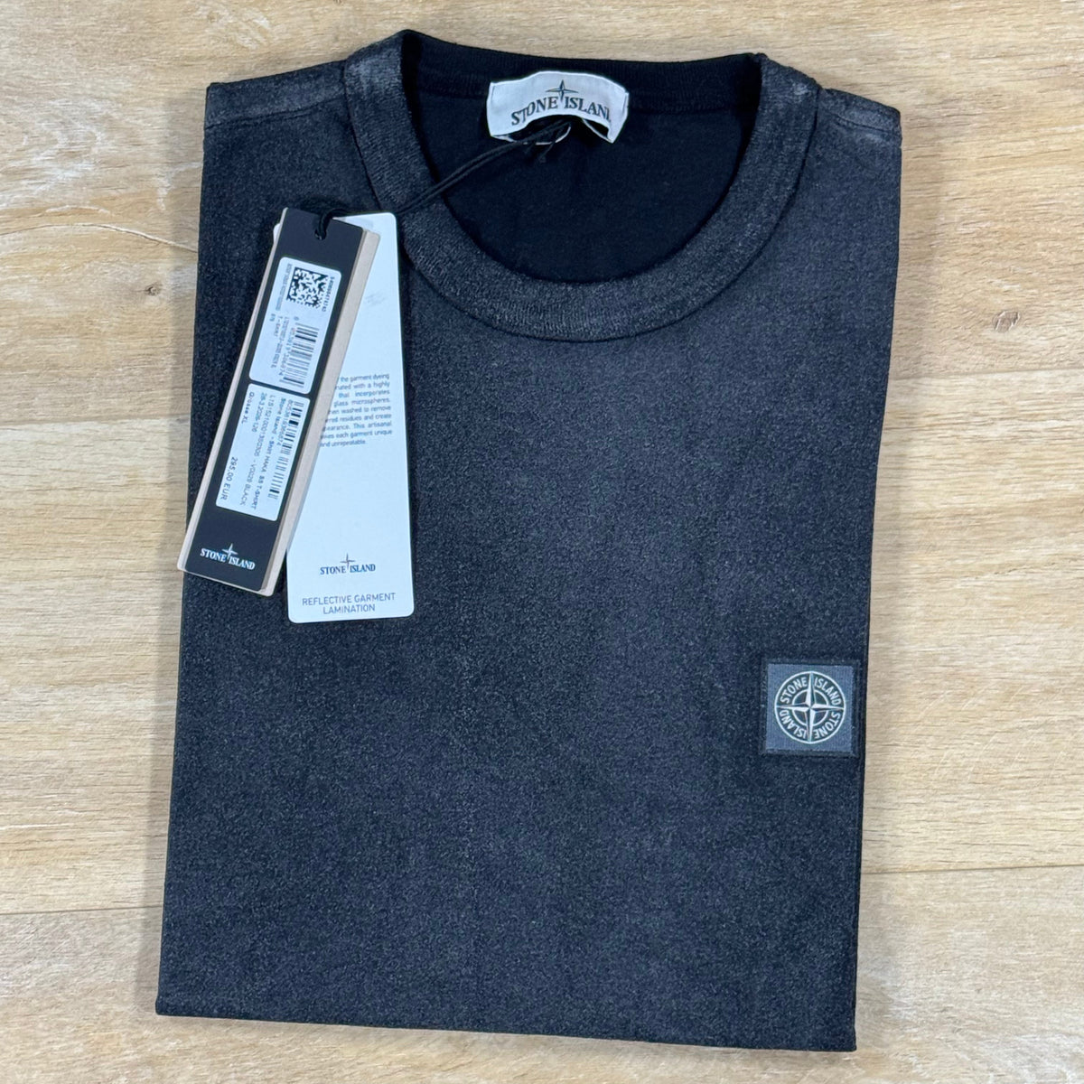 Stone Island Reflective Garment Lamination T-Shirt in Black