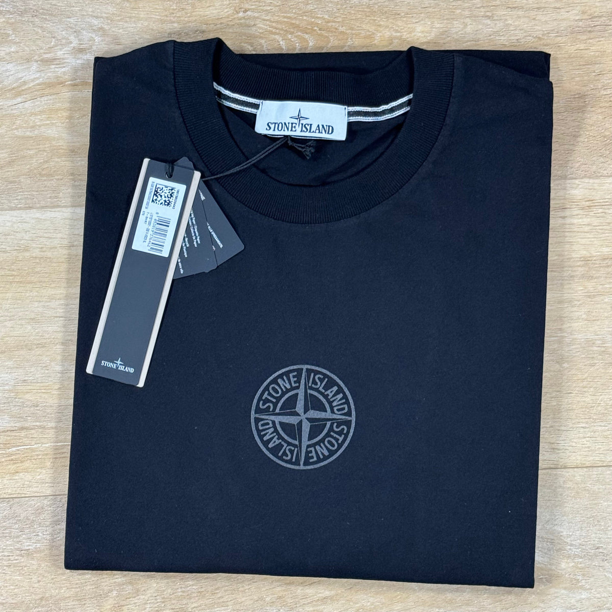 Stone Island 'Camo Compass' Print T-Shirt in Black