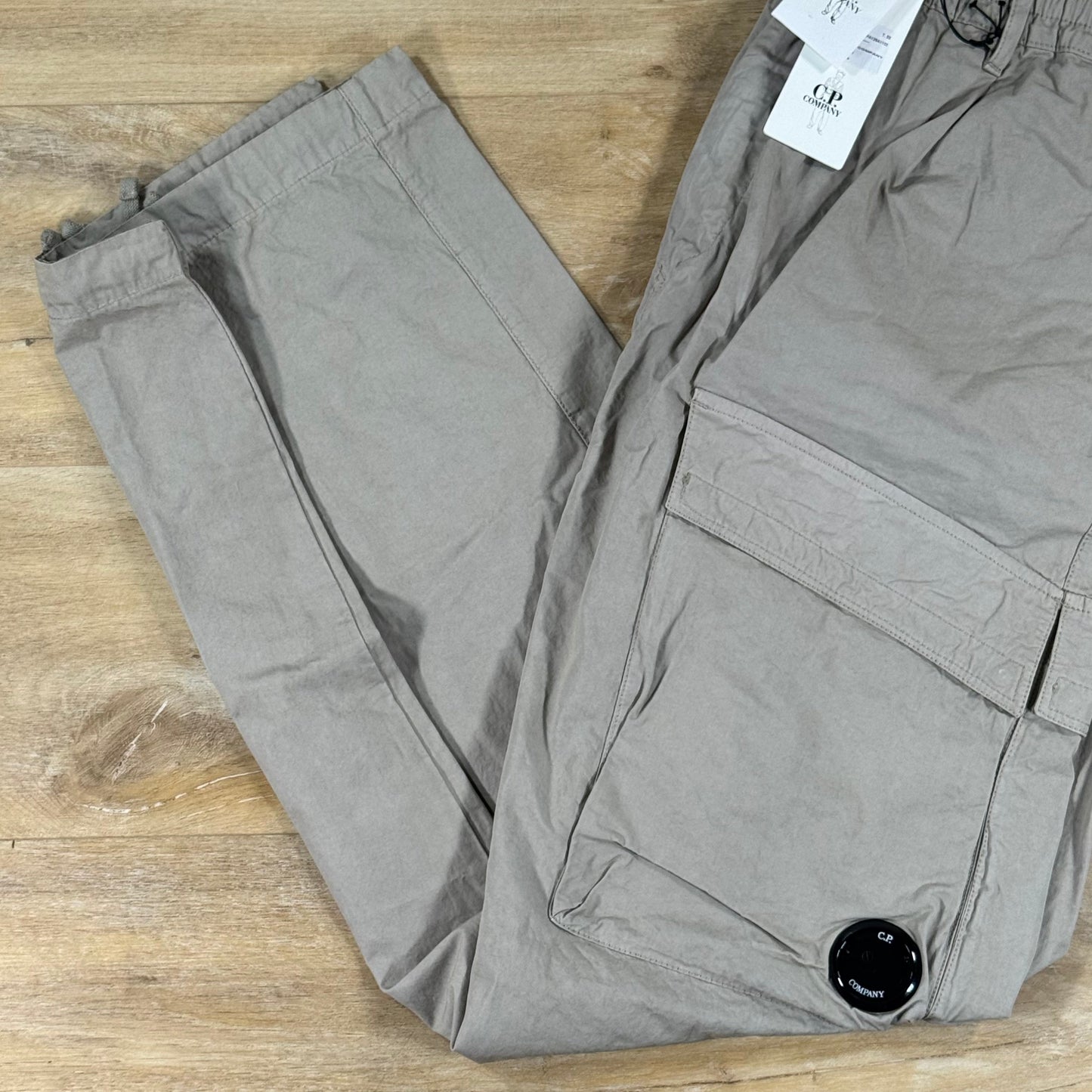 C.P. Company Micro-Reps Boxy Lens Pants in Dove