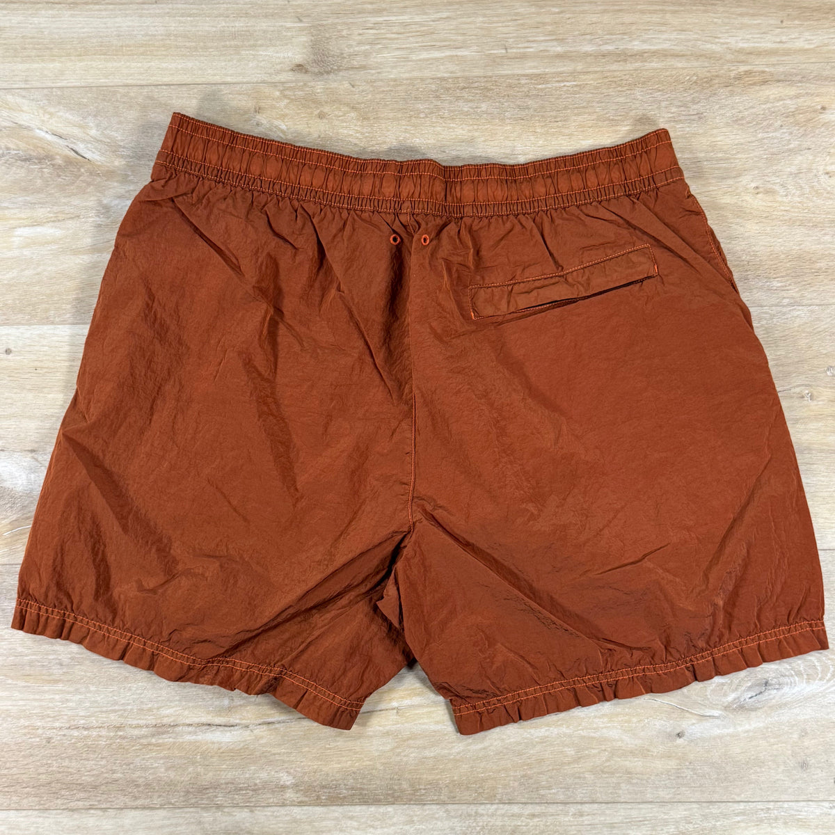 Stone Island Nylon Metal Mid-Length Swim Shorts in Burnt Orange