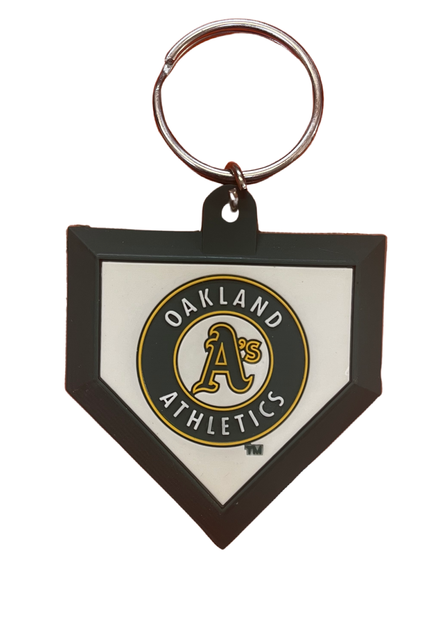 Oakland A's Homeplate Keychain