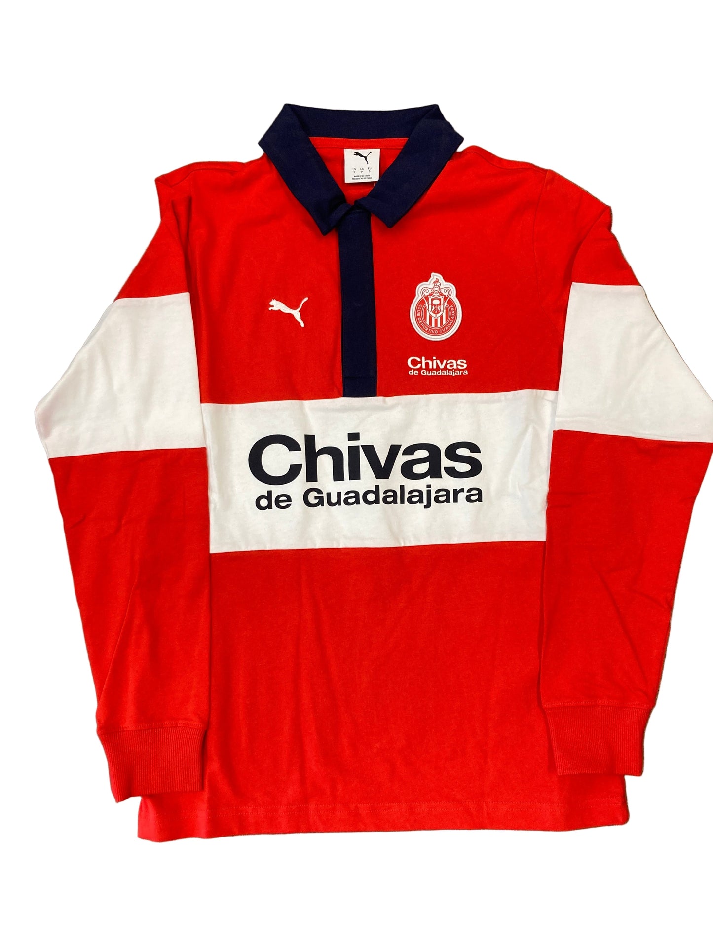 Puma Chivas de Guadalajara RUGBY POLO - Red/White/Blue