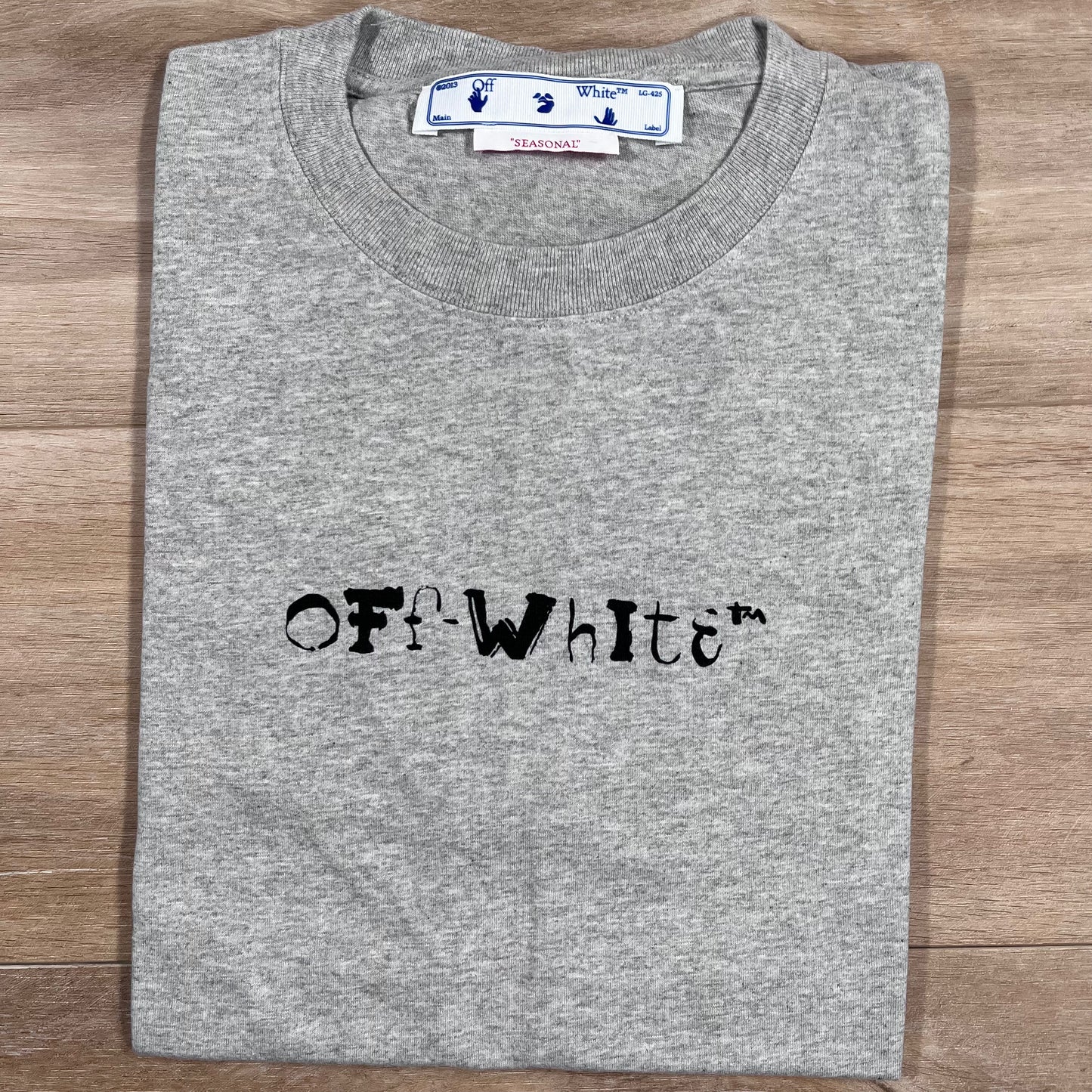 Off-White Faces T-Shirt in Grey