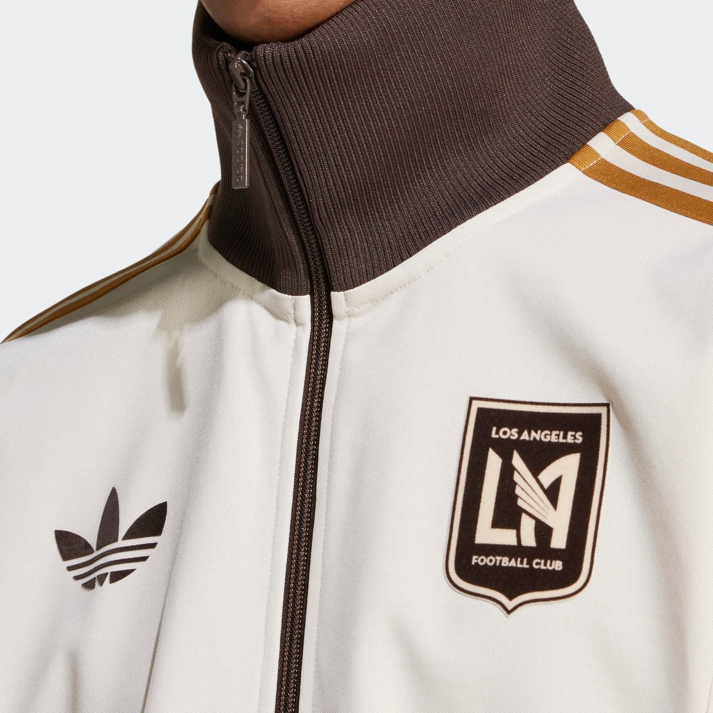 Adidas Originals Men's LAFC Anthem Full-Zip Jacket 2024 - Tan