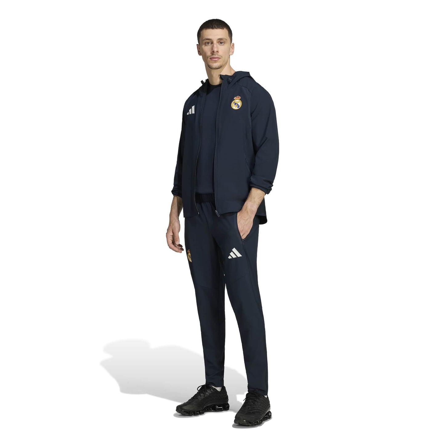 Adidas Real Madrid Tiro Travel Full Zip Windbreaker
