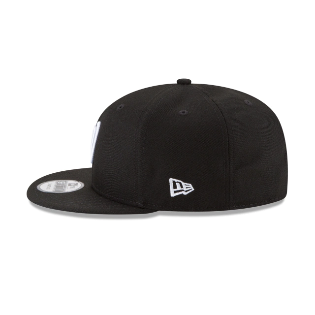 WASHINGTON NATIONALS NEW ERA BASIC COLLECTION SNAPBACK 9FIFTY-BLACK AND WHITE