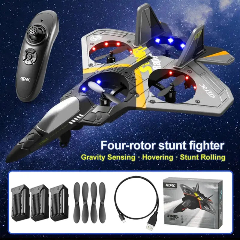 RC Plane V17 Gravity Sensing Glider EPP Foam 2.4G 3CH Beginner RC Aircraft Toy RTF