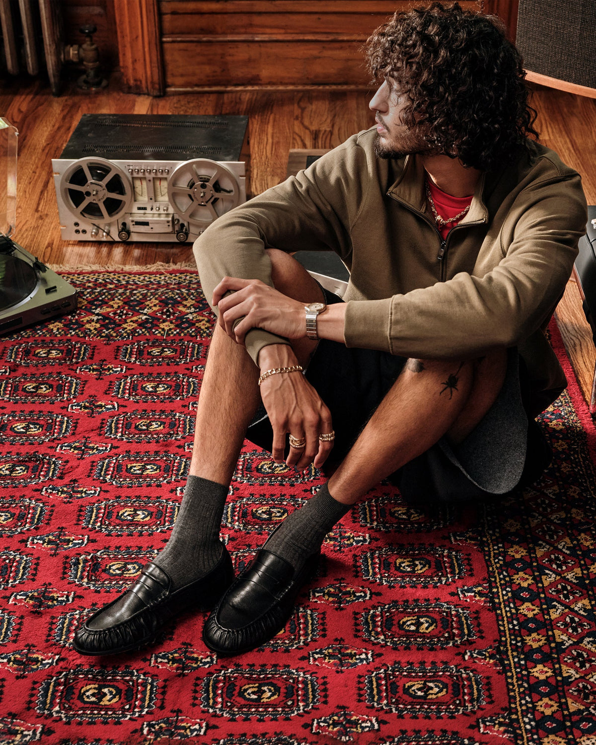 QUINCEY BLACK LEATHER