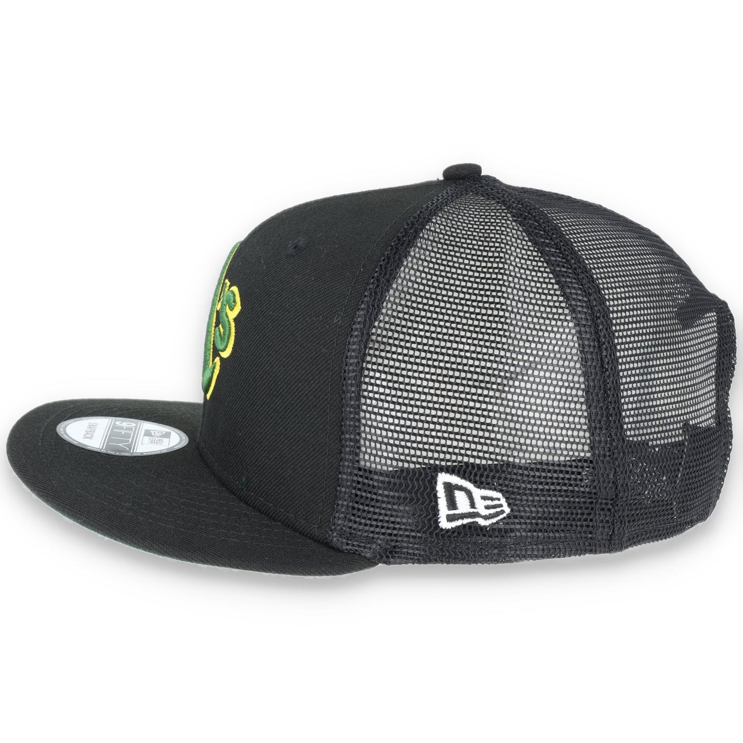 OAKLAND ATHLETICS NEW ERA TRUCKER 9FIFTY SNAPBACK ADJUSTABLE HAT-GRN/GOLD (Copy)