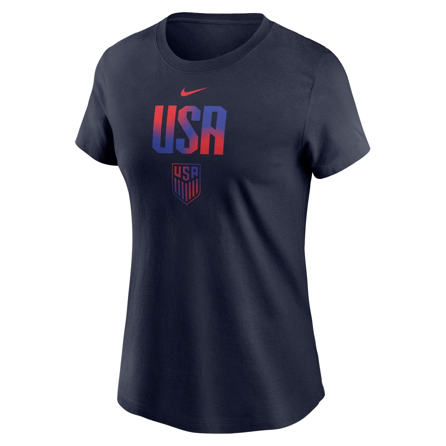 Nike USMNT Women's Core Cotton Soccer T-Shirt-Navy
