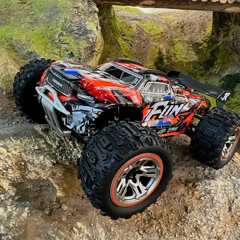 Wltoys 184008 1/18 Scale 4WD Brushless RC Car 70km/h High Speed Off-Road LED Light Truck RTR