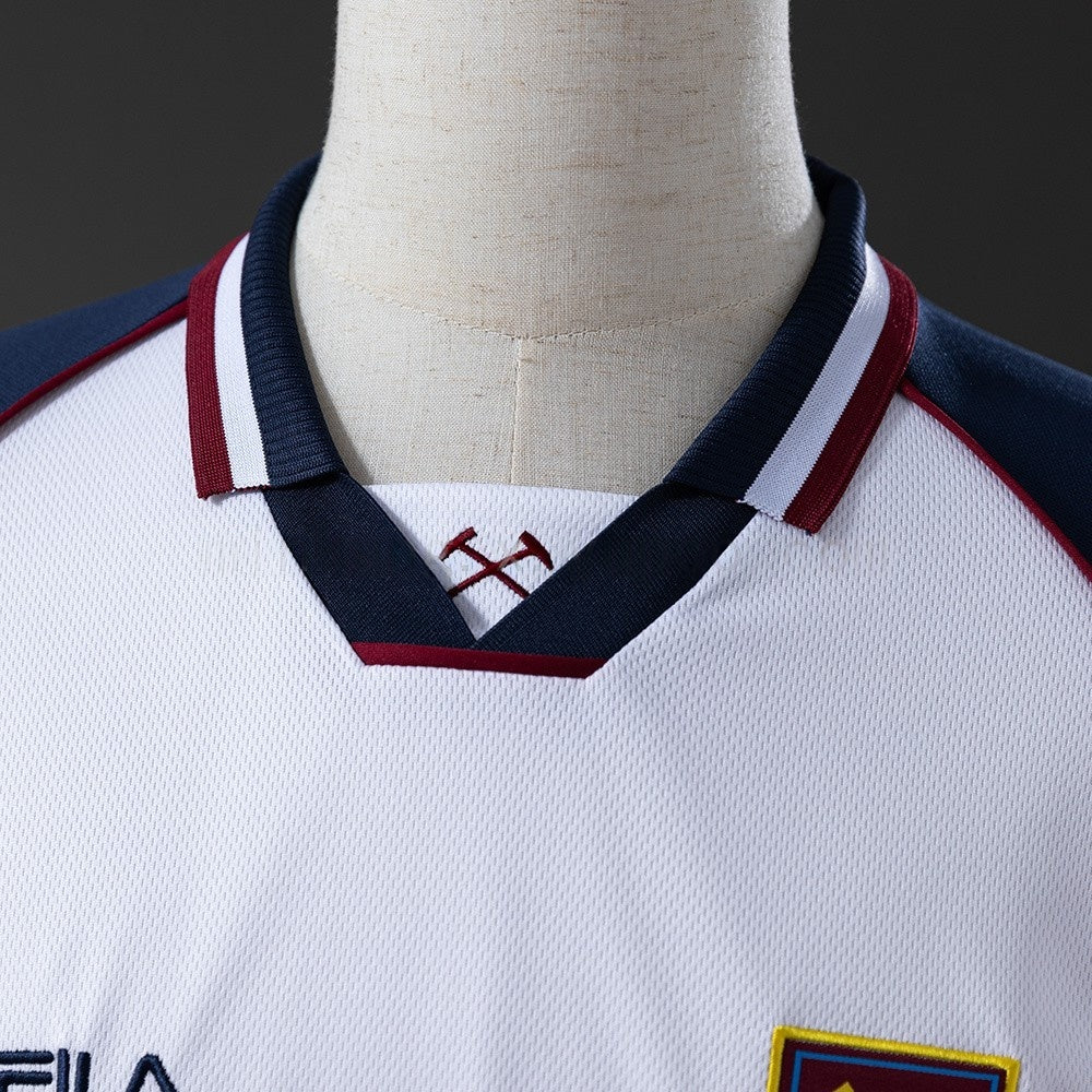 West Ham United Jersey 1999-01 Away Retro Football Kit