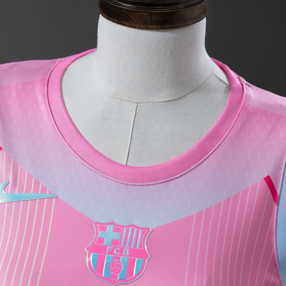 Women Barcelona Pink Vest 25/26 Football Kit Soccer Shirt