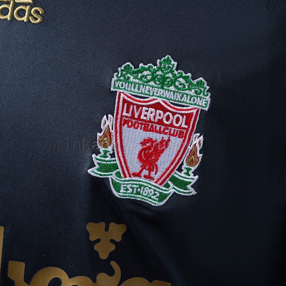 Liverpool Jersey 2009-10 Away Retro Football Kit Long Sleeves
