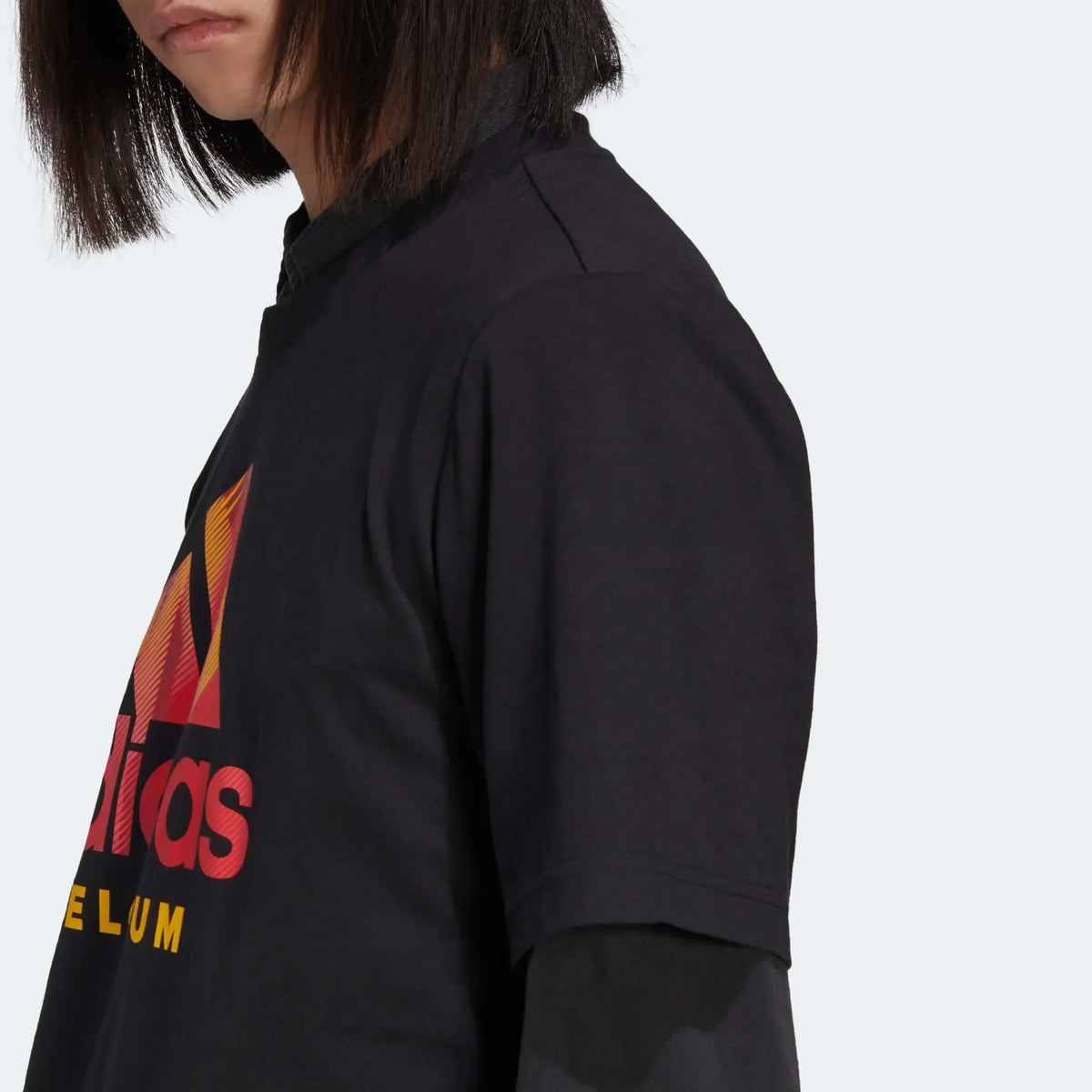 adidas 2022-23 Belgium DNA Graphic Tee - Black