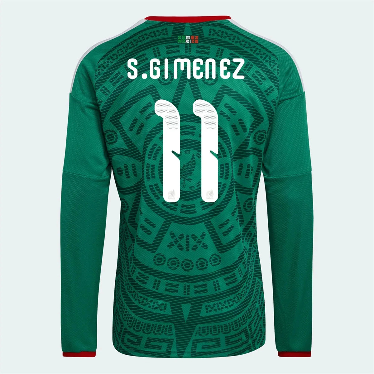 adidas 2026 Mexico Men's Stadium Home Long-Sleeve Soccer Jersey