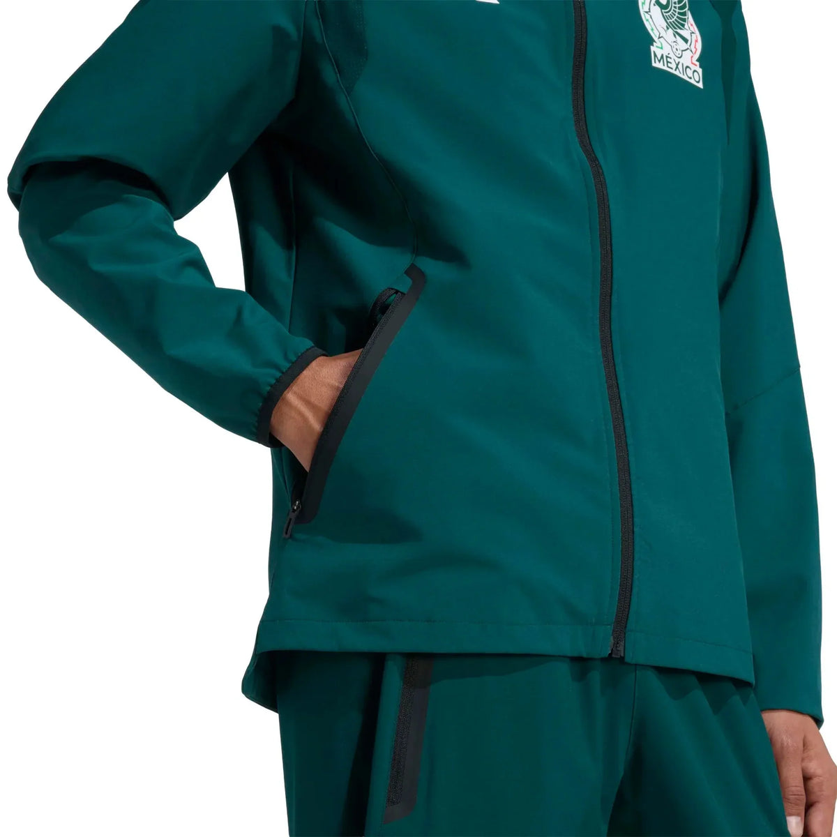 adidas 2026 Mexico Men's Tiro Travel Full Zip Windbreaker