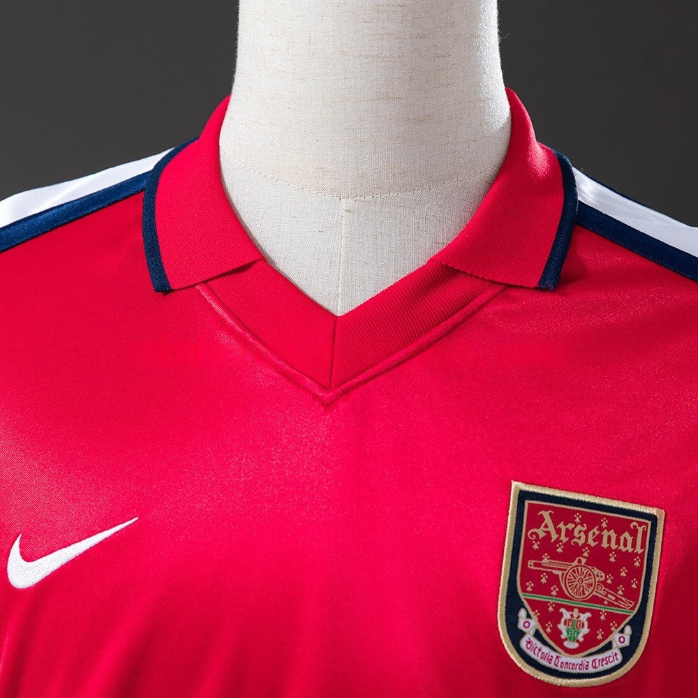 Arsenal Jersey 2001-02 Home Retro Football Kit Long Sleeves