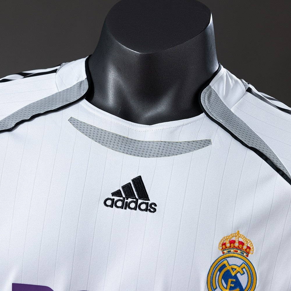 Real Madrid Jersey 2006-07 Home Retro Football Kit Player Version