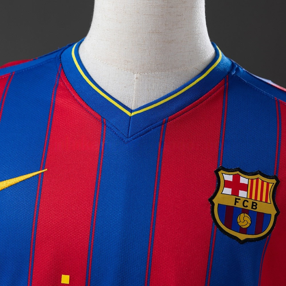 Barcelona Jersey 2009-10 Home Retro Kit Long Sleeves