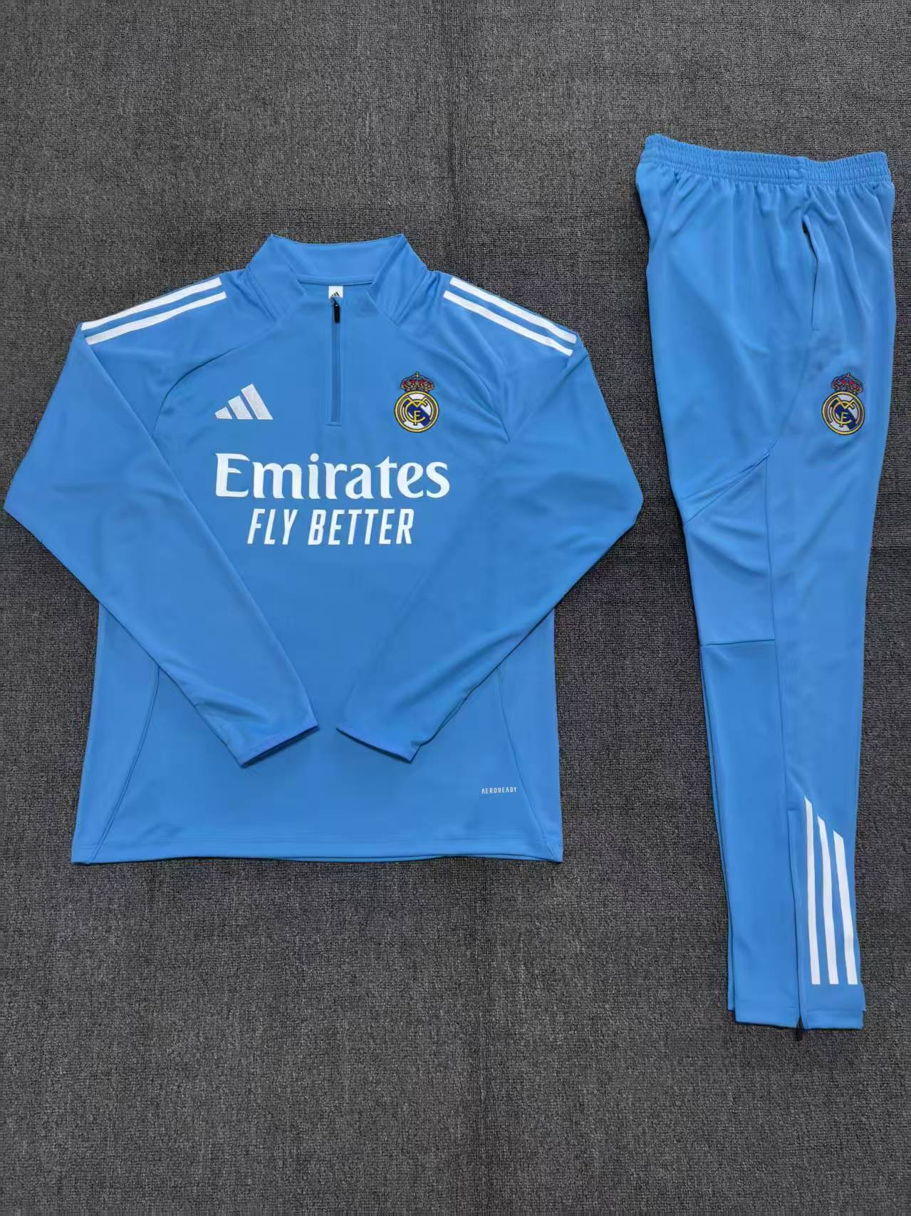 Kids Real Madrid Training Tracksuits 25/26 Football Kit Soccer Jersey