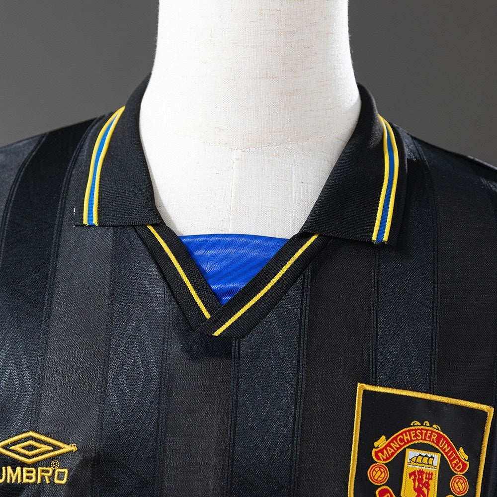 Manchester United Jersey 1993-95 Away Retro Football Kit Long Sleeves
