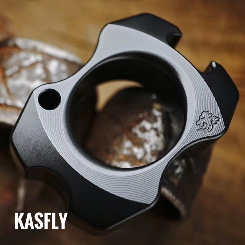 Brass Bottle Opener Knuckles – Zirconium Single Finger Ring for Alternative Styling