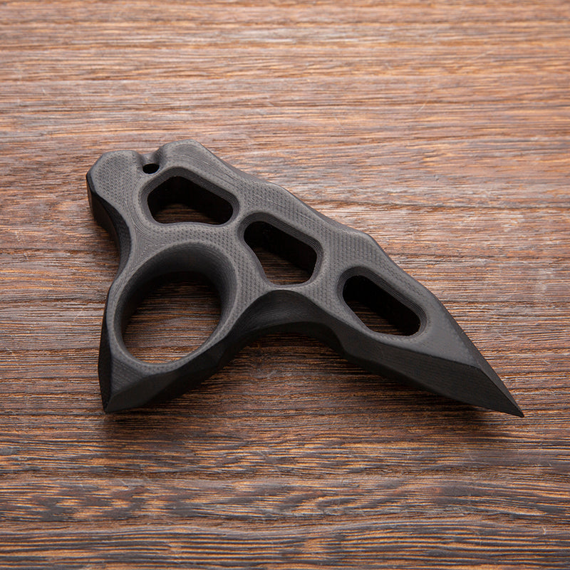 Brass Four Finger Knuckles – G10 Glass Fiber with 14mm Thick Lightweight Kubotan