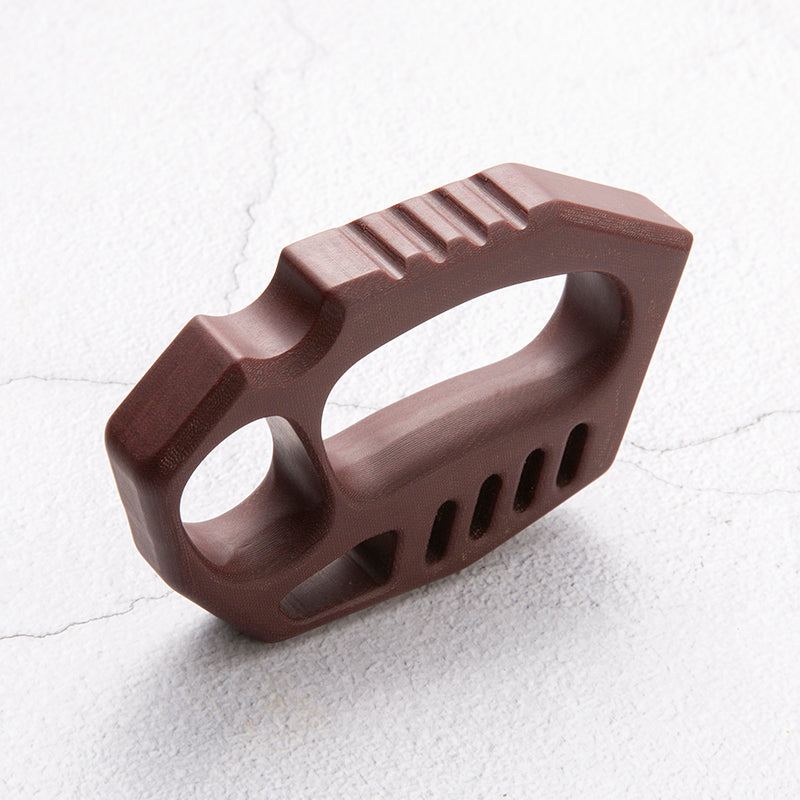 Brass Four Finger Knuckles – Micarta Extreme-Thick 20mm with Non-Metal Lightweight CNC