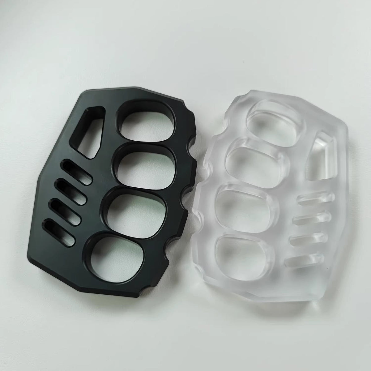 Brass Four Finger Knuckles – PVC Plastic with 14mm Ultra Thick Non-Metal Lightweight