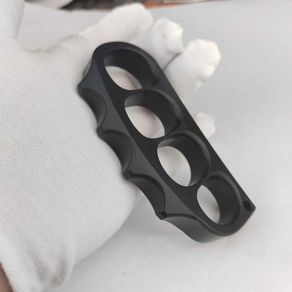 Brass Knuckles – Plastic with Pea Pod Duster Self Defense with Non-Metal Tactical 30g