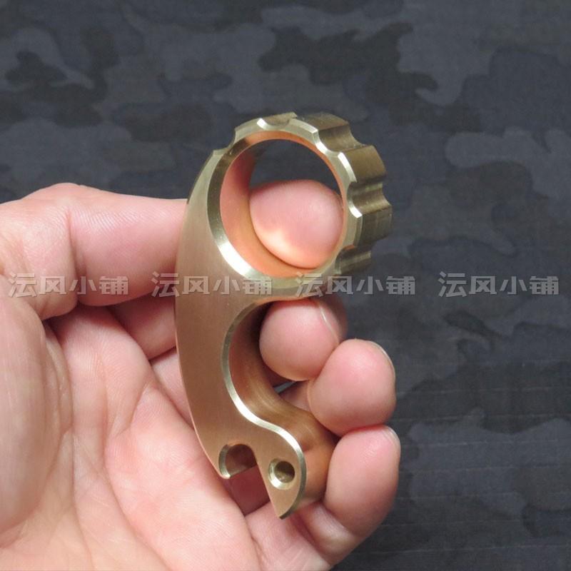 Brass Single Finger Knuckles – H-59 Snail Design Ultra-Thick 15mm with Polished 112g