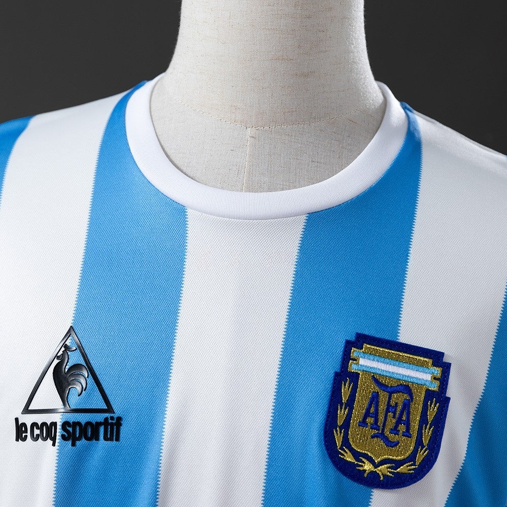 Argentina Jersey 1986 Home Retro Football Kit
