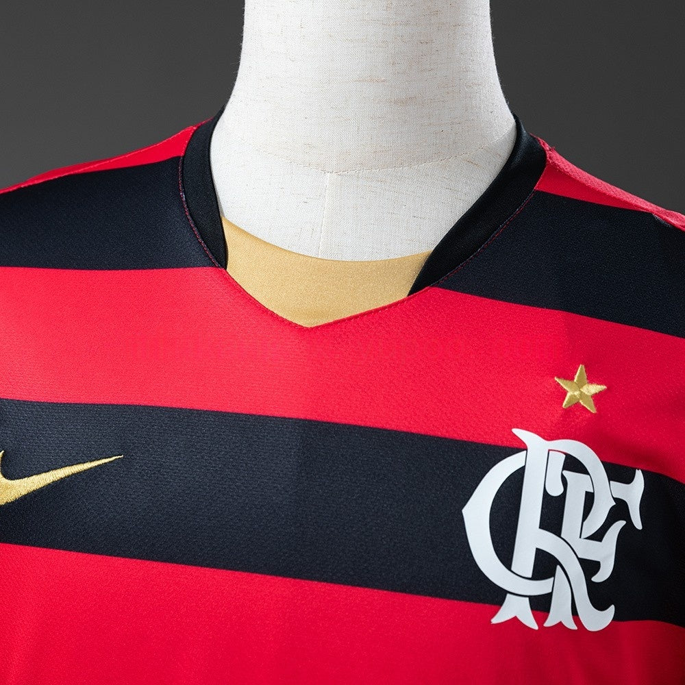 Flamengo Jersey 2008-09 Home Retro Kit Long Sleeves