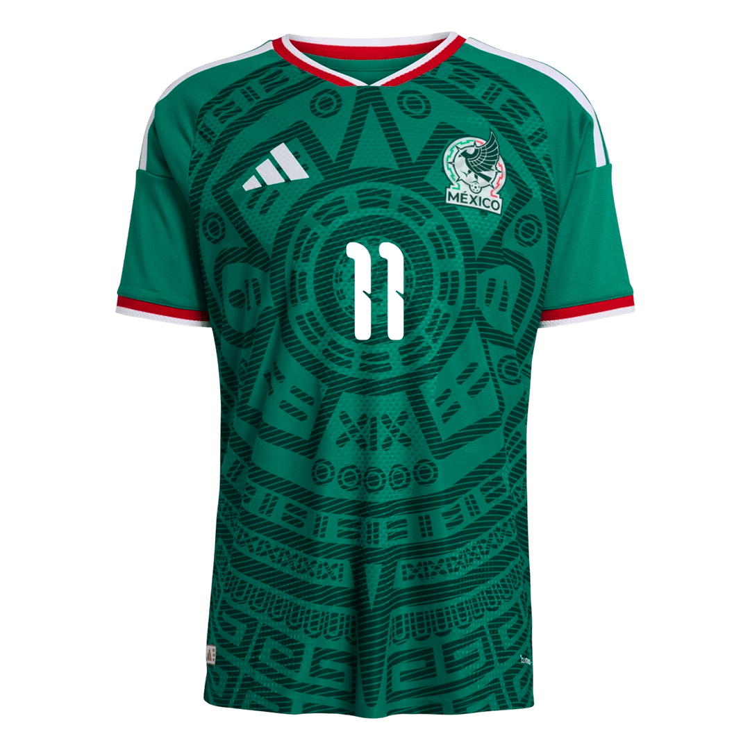 S.GIMENEZ #11 Mens Mexico World Cup Home Jersey 2026 - Player Version (Slim Fit)