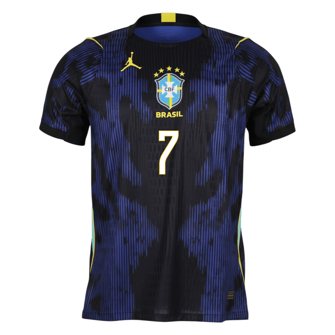 VINI JR. #7 Mens Brazil World Cup Away Jersey 2026 - Player Version (Slim Fit)
