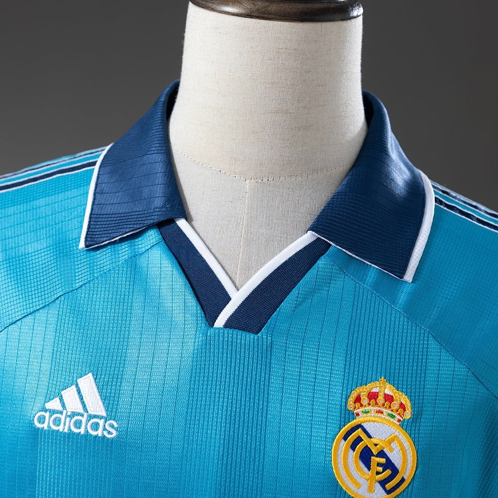 Real Madrid Third Jersey 1999-00 Retro Football Kit Soccer Shirt