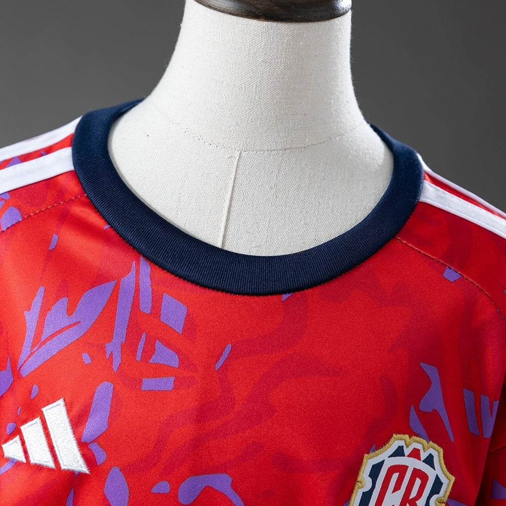 Kids Costa Rica Home Jersey 2026 Football Kit Soccer Shirt