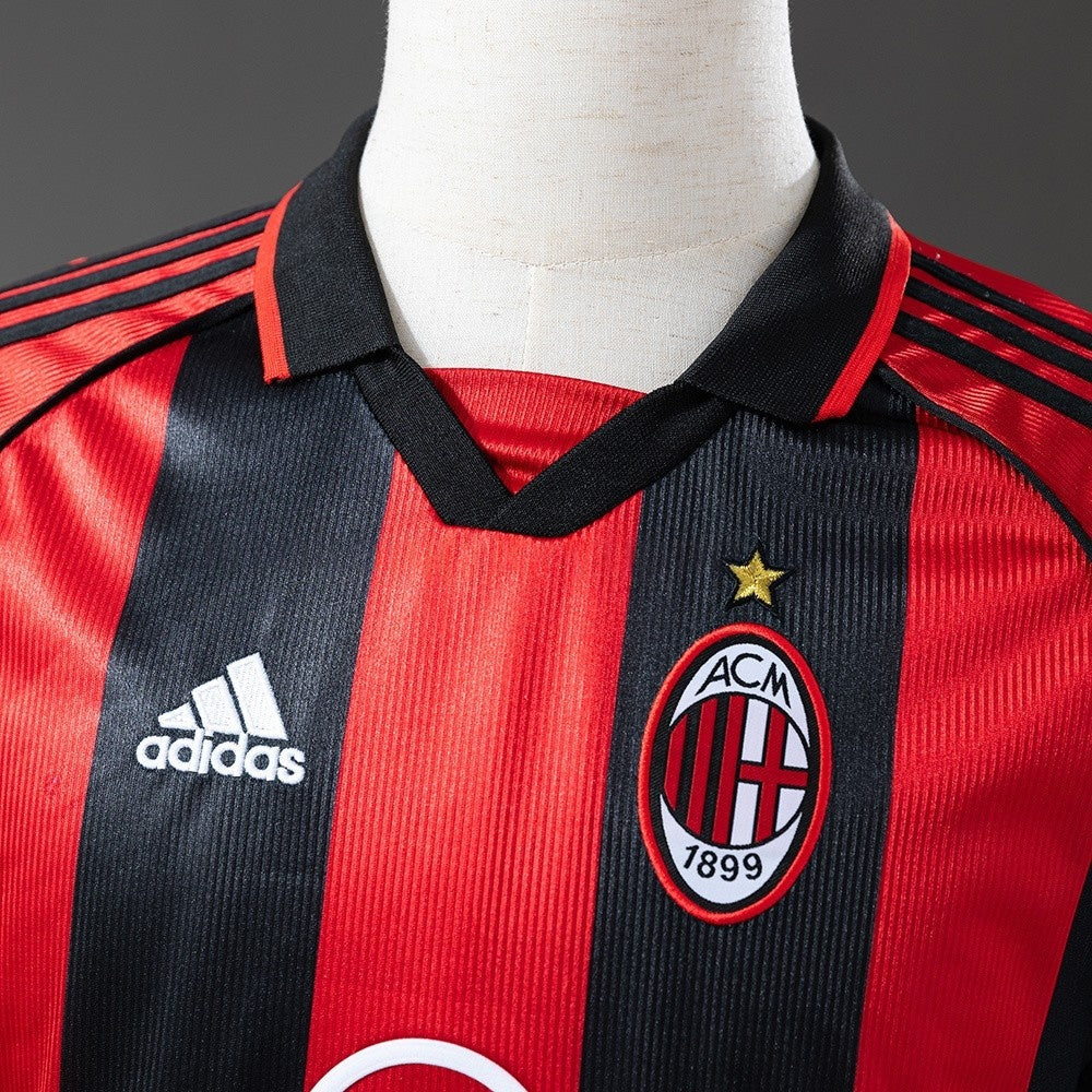 AC Milan Jersey 1998-99 Home Retro Football Kit