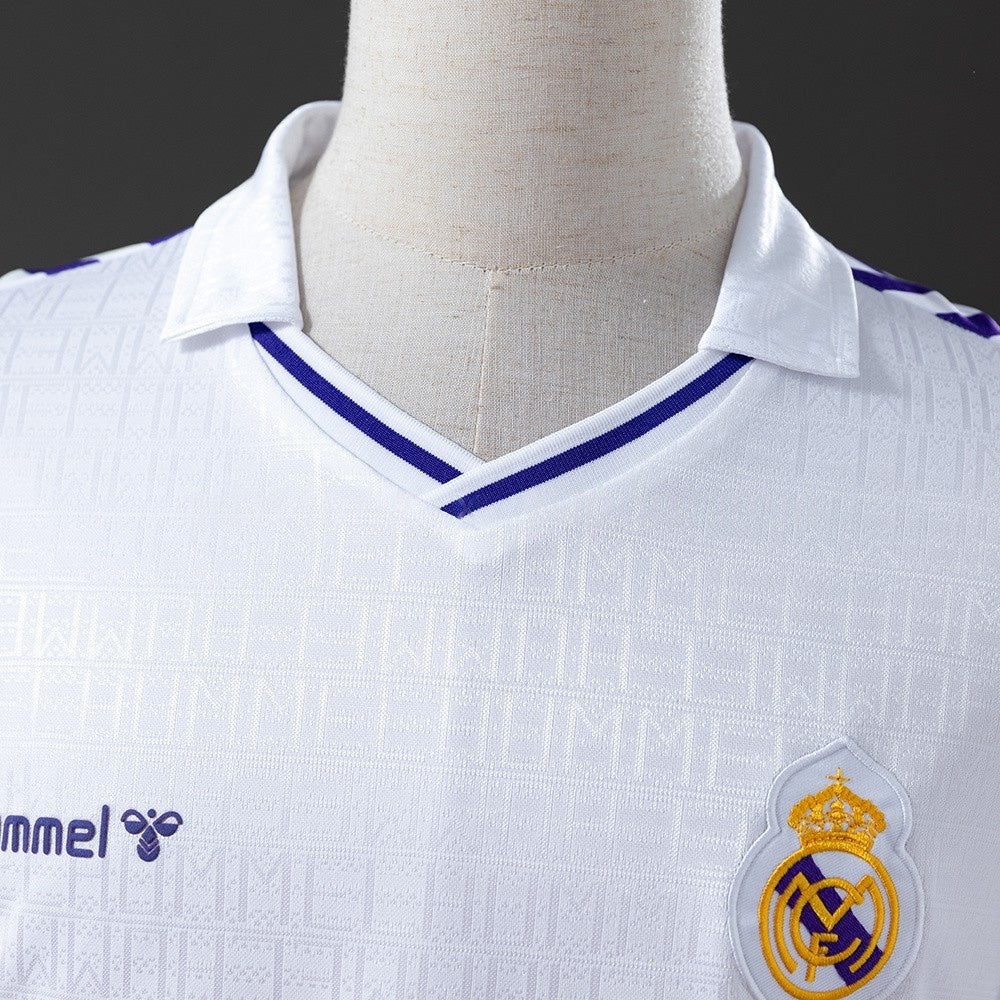Real Madrid Jersey 1989-90 Home Retro Football Kit