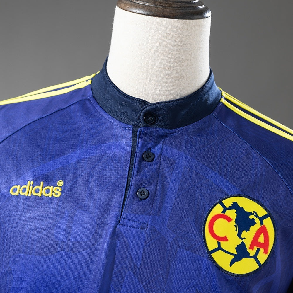 Club America Away Jersey 1997-1998 Retro Football Kit Long Sleeves Soccer Shirt