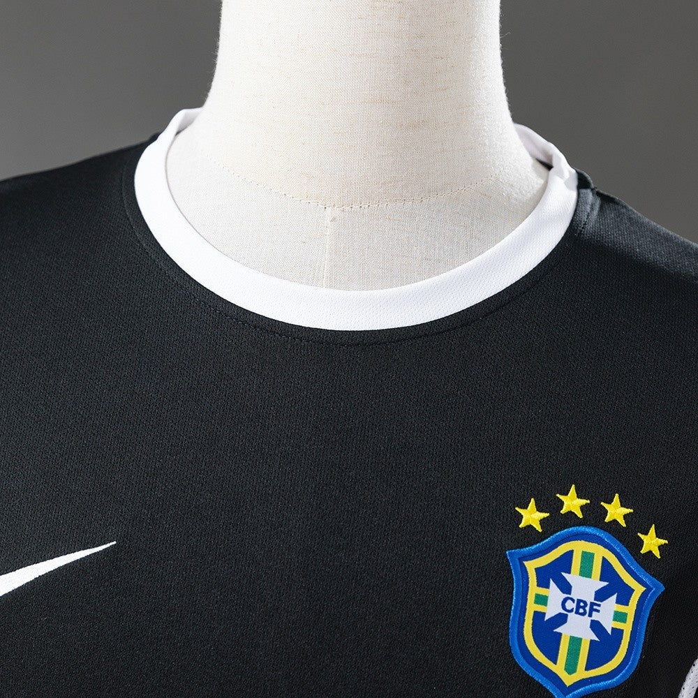 Brazil Jersey 2002 Black Retro Football Kit