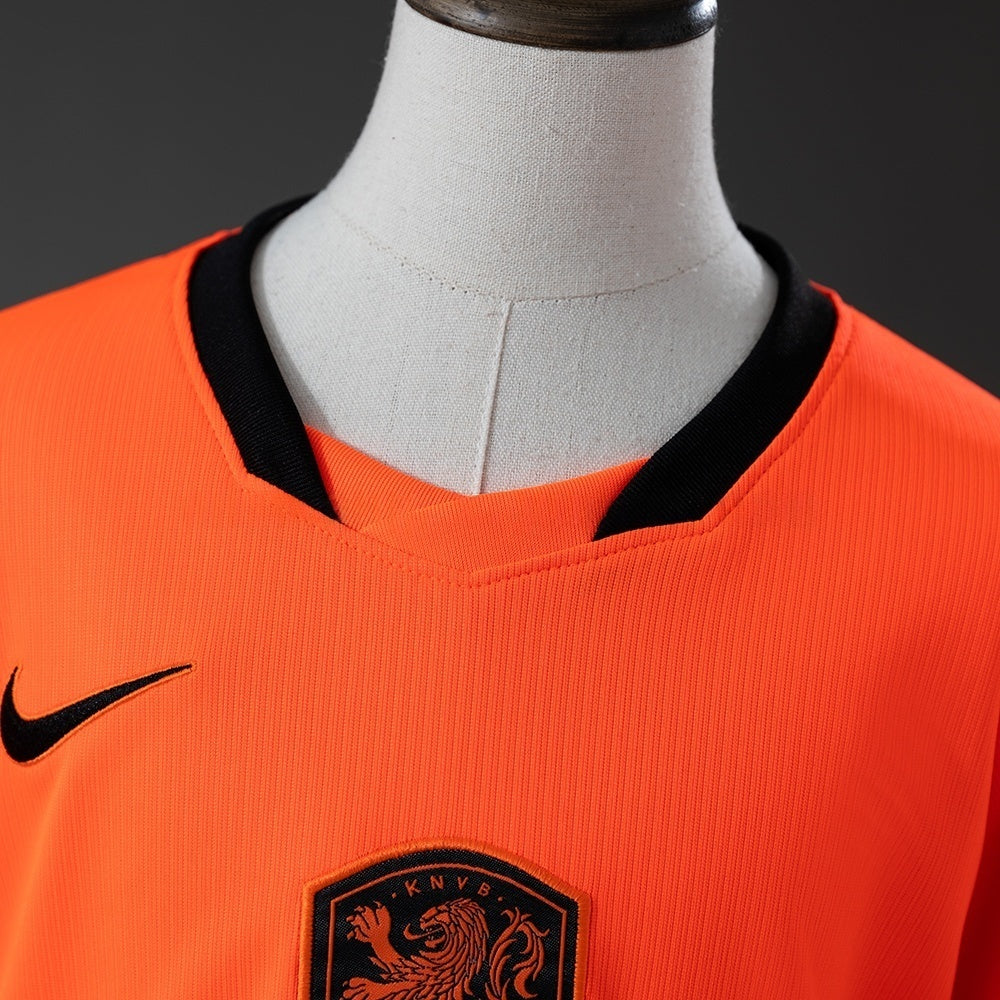 Kids Netherlands Home Jersey 2026 World Cup Football Kit Soccer Shirt