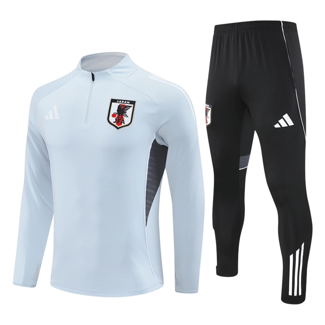 Kids Japan 2026 White Zipper Sweatshirt Kit (Top+Pants)